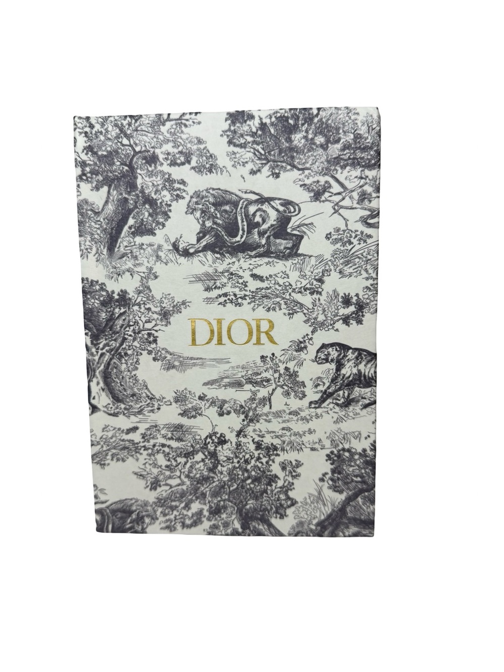 Dior Navy and Gold Toile de Jouy Notebook.